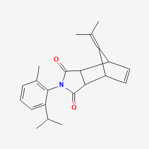 molecular formula C22H25NO2 B4840152 8-ISOPROPYLIDENE-2-(2-ISOPROPYL-6-METHYLPHENYL)-3A,4,7,7A-TETRAHYDRO-1H-4,7-METHANOISOINDOLE-1,3(2H)-DIONE 