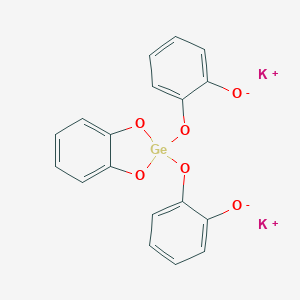 molecular formula C18H12GeK2O6 B048402 Dipotassium tris(1,2-benzenediolato-O,O')germanate CAS No. 112712-64-8