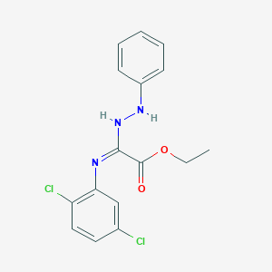 molecular formula C16H15Cl2N3O2 B4840420 Ethyl 2-(2,5-dichlorophenyl)imino-2-(2-phenylhydrazinyl)acetate 