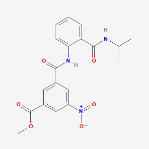 molecular formula C19H19N3O6 B4840424 METHYL 3-({2-[(ISOPROPYLAMINO)CARBONYL]ANILINO}CARBONYL)-5-NITROBENZOATE 