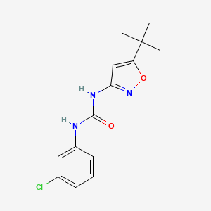 molecular formula C14H16ClN3O2 B4840489 1-(5-(tert-Butyl)isoxazol-3-yl)-3-(3-chlorophenyl)urea CAS No. 852670-31-6