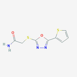 2-{[5-(2-Thienyl)-1,3,4-oxadiazol-2-yl]sulfanyl}acetamide