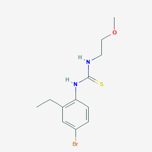 molecular formula C12H17BrN2OS B4840779 1-(4-Bromo-2-ethylphenyl)-3-(2-methoxyethyl)thiourea 