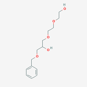 molecular formula C14H22O5 B048408 1-[2-(2-Hydroxyethoxy)ethoxy]-3-benzyloxy-2-propanol CAS No. 114951-76-7