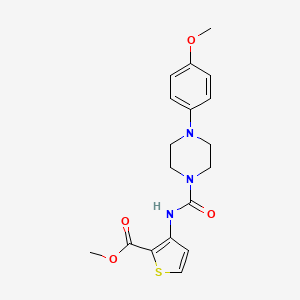 molecular formula C18H21N3O4S B4840818 METHYL 3-({[4-(4-METHOXYPHENYL)PIPERAZINO]CARBONYL}AMINO)-2-THIOPHENECARBOXYLATE 