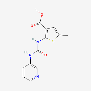 molecular formula C13H13N3O3S B4840865 methyl 5-methyl-2-[(pyridin-3-ylcarbamoyl)amino]thiophene-3-carboxylate CAS No. 777874-77-8