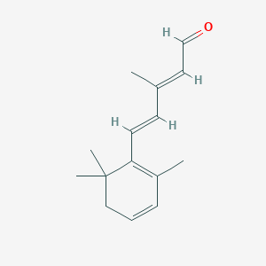 molecular formula C15H20O B048409 (2E,4E)-3-Methyl-5-(2,6,6-trimethylcyclohexa-1,3-dien-1-YL)penta-2,4-dienal CAS No. 25528-87-4