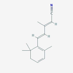 molecular formula C15H19N B048410 (2E,4E)-3-methyl-5-(2,6,6-trimethylcyclohexa-1,3-dien-1-yl)penta-2,4-dienenitrile CAS No. 20109-91-5
