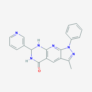 6-Methyl-4-phenyl-12-pyridin-3-yl-2,4,5,11,13-pentazatricyclo[7.4.0.03,7]trideca-1(9),2,5,7-tetraen-10-one
