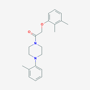 molecular formula C21H26N2O2 B4841633 2-(2,3-DIMETHYLPHENOXY)-1-[4-(2-METHYLPHENYL)PIPERAZINO]-1-ETHANONE 
