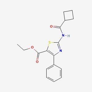 molecular formula C17H18N2O3S B4841985 ETHYL 2-CYCLOBUTANEAMIDO-4-PHENYL-1,3-THIAZOLE-5-CARBOXYLATE 