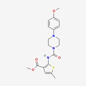 molecular formula C19H23N3O4S B4842075 METHYL 2-({[4-(4-METHOXYPHENYL)PIPERAZINO]CARBONYL}AMINO)-5-METHYL-3-THIOPHENECARBOXYLATE 