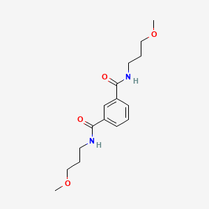 molecular formula C16H24N2O4 B4842204 N,N-bis(3-methoxypropyl)isophthalamide 