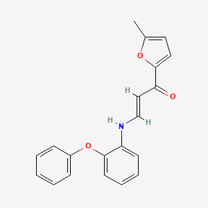 molecular formula C20H17NO3 B4842567 (E)-1-(5-methylfuran-2-yl)-3-(2-phenoxyanilino)prop-2-en-1-one 
