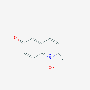 molecular formula C12H13NO2 B048428 6(2H)-Quinolinone, 2,2,4-trimethyl-, 1-oxide CAS No. 72107-10-9