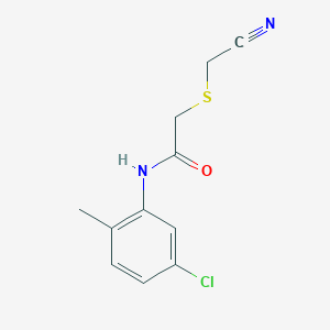 molecular formula C11H11ClN2OS B4843372 N-(5-chloro-2-methylphenyl)-2-(cyanomethylsulfanyl)acetamide 