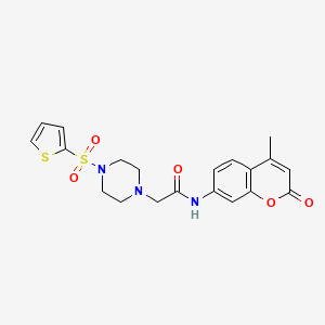 molecular formula C20H21N3O5S2 B4843902 N~1~-(4-METHYL-2-OXO-2H-CHROMEN-7-YL)-2-[4-(2-THIENYLSULFONYL)PIPERAZINO]ACETAMIDE 