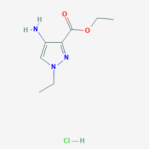 molecular formula C8H14ClN3O2 B4843941 Ethyl 4-amino-1-ethyl-1H-pyrazole-3-carboxylate hydrochloride 