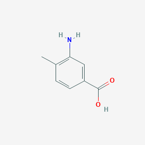 molecular formula C8H9NO2 B048440 3-Amino-4-methylbenzoic acid CAS No. 2458-12-0