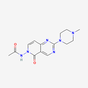 molecular formula C14H18N6O2 B4844511 N-(2-(4-methylpiperazin-1-yl)-5-oxopyrido[4,3-d]pyrimidin-6(5H)-yl)acetamide 