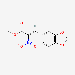 molecular formula C11H9NO6 B4844984 methyl (Z)-3-(1,3-benzodioxol-5-yl)-2-nitroprop-2-enoate 