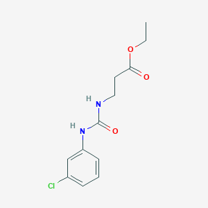 molecular formula C12H15ClN2O3 B4845169 ETHYL 3-{[(3-CHLOROANILINO)CARBONYL]AMINO}PROPANOATE 