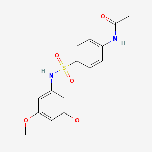 molecular formula C16H18N2O5S B4845302 N-[4-[(3,5-dimethoxyphenyl)sulfamoyl]phenyl]acetamide 