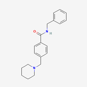 molecular formula C20H24N2O B4845648 N-benzyl-4-(piperidin-1-ylmethyl)benzamide 