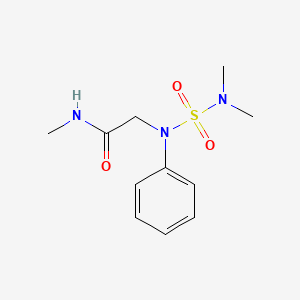 molecular formula C11H17N3O3S B4845717 N~2~-(dimethylsulfamoyl)-N-methyl-N~2~-phenylglycinamide 