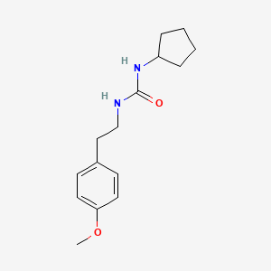 molecular formula C15H22N2O2 B4845990 N-CYCLOPENTYL-N'-(4-METHOXYPHENETHYL)UREA 