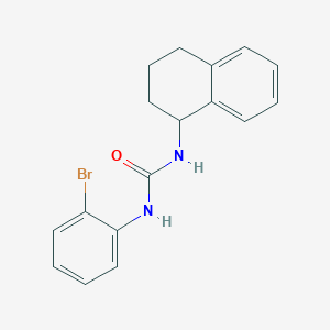molecular formula C17H17BrN2O B4846256 1-(2-Bromophenyl)-3-(1,2,3,4-tetrahydronaphthalen-1-yl)urea 