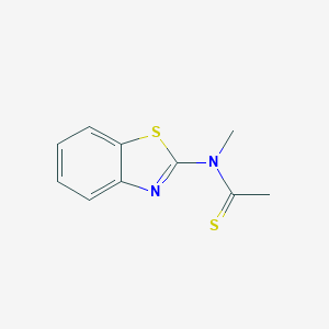 molecular formula C10H10N2S2 B048463 N-(1,3-Benzothiazol-2-yl)-N-methylethanethioamide CAS No. 118215-10-4