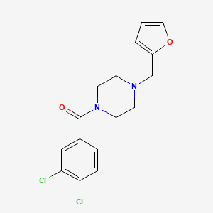molecular formula C16H16Cl2N2O2 B4846528 (3,4-DICHLOROPHENYL)[4-(2-FURYLMETHYL)PIPERAZINO]METHANONE 