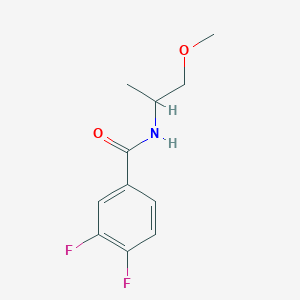 molecular formula C11H13F2NO2 B4846534 3,4-difluoro-N-(1-methoxypropan-2-yl)benzamide 