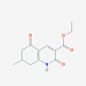 molecular formula C13H15NO4 B4846745 Ethyl 7-methyl-2,5-dioxo-1,2,5,6,7,8-hexahydroquinoline-3-carboxylate 
