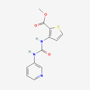 molecular formula C12H11N3O3S B4846963 METHYL 3-{[(3-PYRIDYLAMINO)CARBONYL]AMINO}-2-THIOPHENECARBOXYLATE 