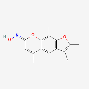 molecular formula C15H15NO3 B4847042 N-[(7E)-2,3,5,9-TETRAMETHYL-7H-FURO[3,2-G]CHROMEN-7-YLIDENE]HYDROXYLAMINE 