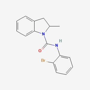 molecular formula C16H15BrN2O B4847073 N-(2-bromophenyl)-2-methyl-1-indolinecarboxamide 