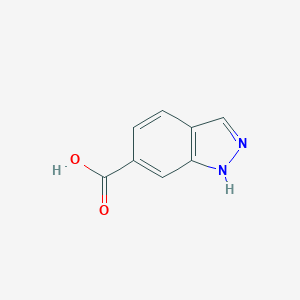 molecular formula C8H6N2O2 B048474 1H-Indazole-6-carboxylic acid CAS No. 704-91-6