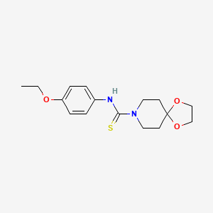 molecular formula C16H22N2O3S B4847731 N-(4-ethoxyphenyl)-1,4-dioxa-8-azaspiro[4.5]decane-8-carbothioamide 