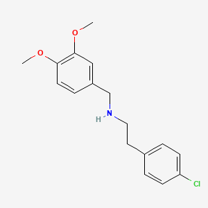 molecular formula C17H20ClNO2 B4848085 N-(4-CHLOROPHENETHYL)-N-(3,4-DIMETHOXYBENZYL)AMINE 