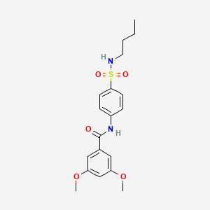 molecular formula C19H24N2O5S B4848334 N-[4-(butylsulfamoyl)phenyl]-3,5-dimethoxybenzamide 