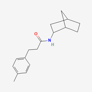 molecular formula C17H23NO B4848549 N-bicyclo[2.2.1]hept-2-yl-3-(4-methylphenyl)propanamide 