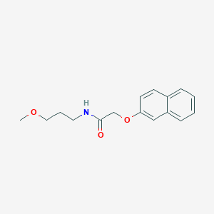 molecular formula C16H19NO3 B484857 N-(3-methoxypropyl)-2-naphthalen-2-yloxyacetamide CAS No. 397281-58-2