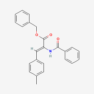 molecular formula C24H21NO3 B4848585 benzyl 2-(benzoylamino)-3-(4-methylphenyl)acrylate 