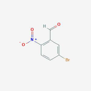 molecular formula C7H4BrNO3 B048487 5-溴-2-硝基苯甲醛 CAS No. 20357-20-4