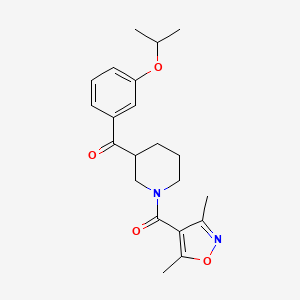 {1-[(3,5-dimethyl-4-isoxazolyl)carbonyl]-3-piperidinyl}(3-isopropoxyphenyl)methanone