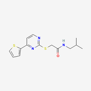 N-isobutyl-2-{[4-(2-thienyl)-2-pyrimidinyl]thio}acetamide