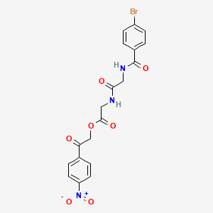 2-(4-nitrophenyl)-2-oxoethyl N-(4-bromobenzoyl)glycylglycinate