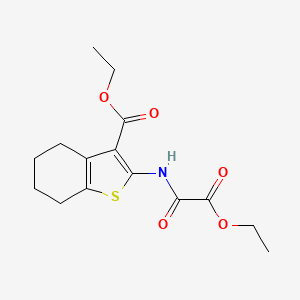 molecular formula C15H19NO5S B4848907 ETHYL 2-(2-ETHOXY-2-OXOACETAMIDO)-4,5,6,7-TETRAHYDRO-1-BENZOTHIOPHENE-3-CARBOXYLATE 